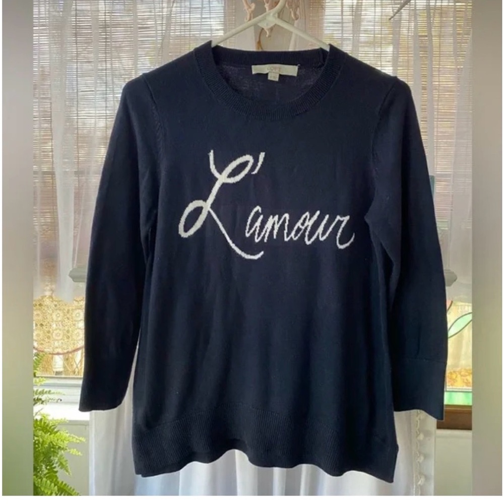 LOFT Navy Blue Sweater